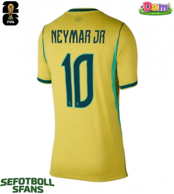 Brasilien Neymar Jr #10 Hemmatröja Kvinnor VM 2026 Kortärmad